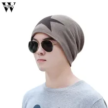 Вводной chaud d'hommes мешковатые плести крючком Зимняя шерстяная одежда Вязать Лыжная шапочка шапки шляпа