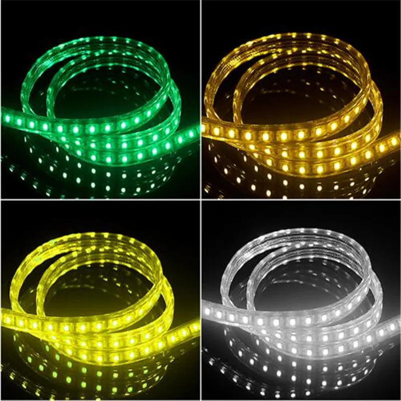 Рождественская Светодиодная лента waterp 220 В 16 цветов RGB низкая мощность высокая