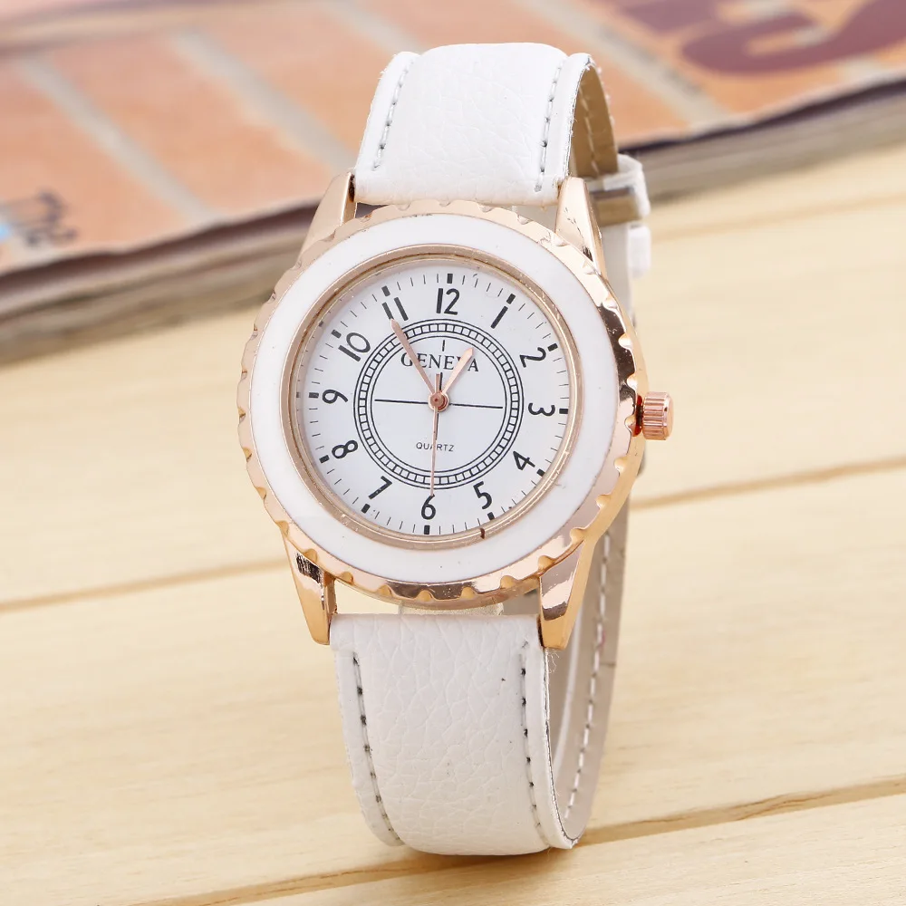 

Relogio Feminino 2019 Geneva Famous Brand Watches Women Simple Band Analog Quartz Round Wrist Watch Female Clock femme 882
