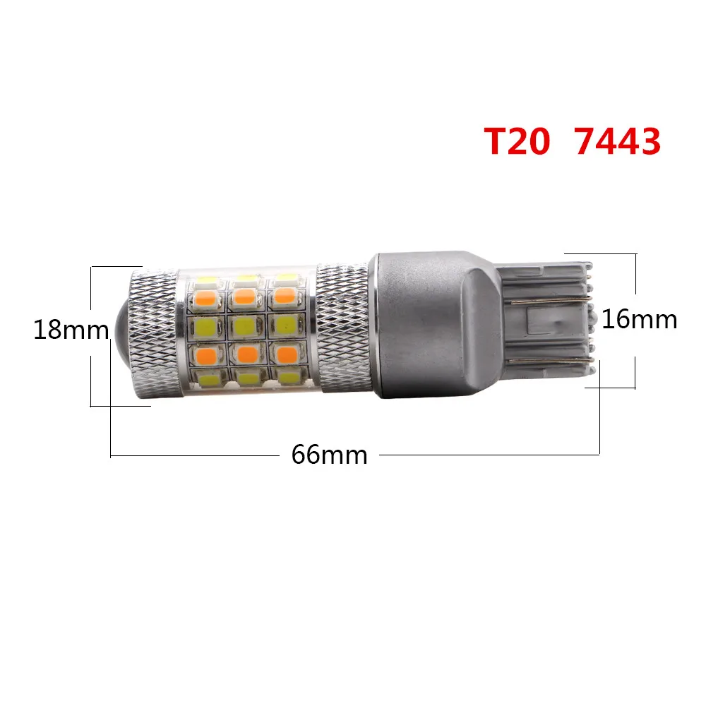 2 шт. Автомобильные светодиодные лампы T25 T20 3157 7443 DC 12 В|Сигнальная лампа| |