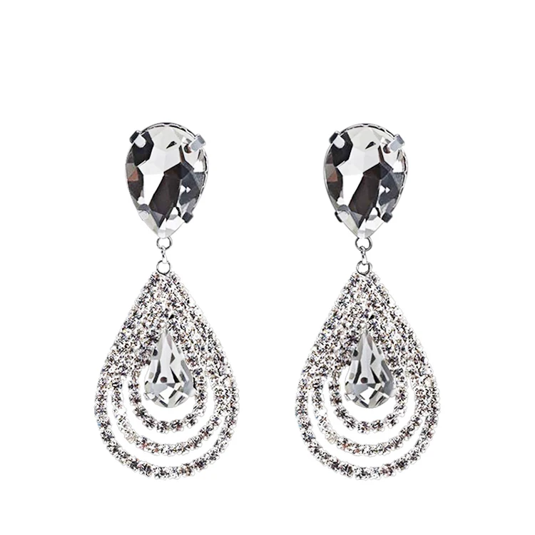 Hot And New 2017 Brand Cz Diamond Water Drop Earrings For Women Hot And New 2017 Brand Cz Diamond Water Drop Earrings For Women Vintage Wedding Party Crystal Best Quality In From Jewelry