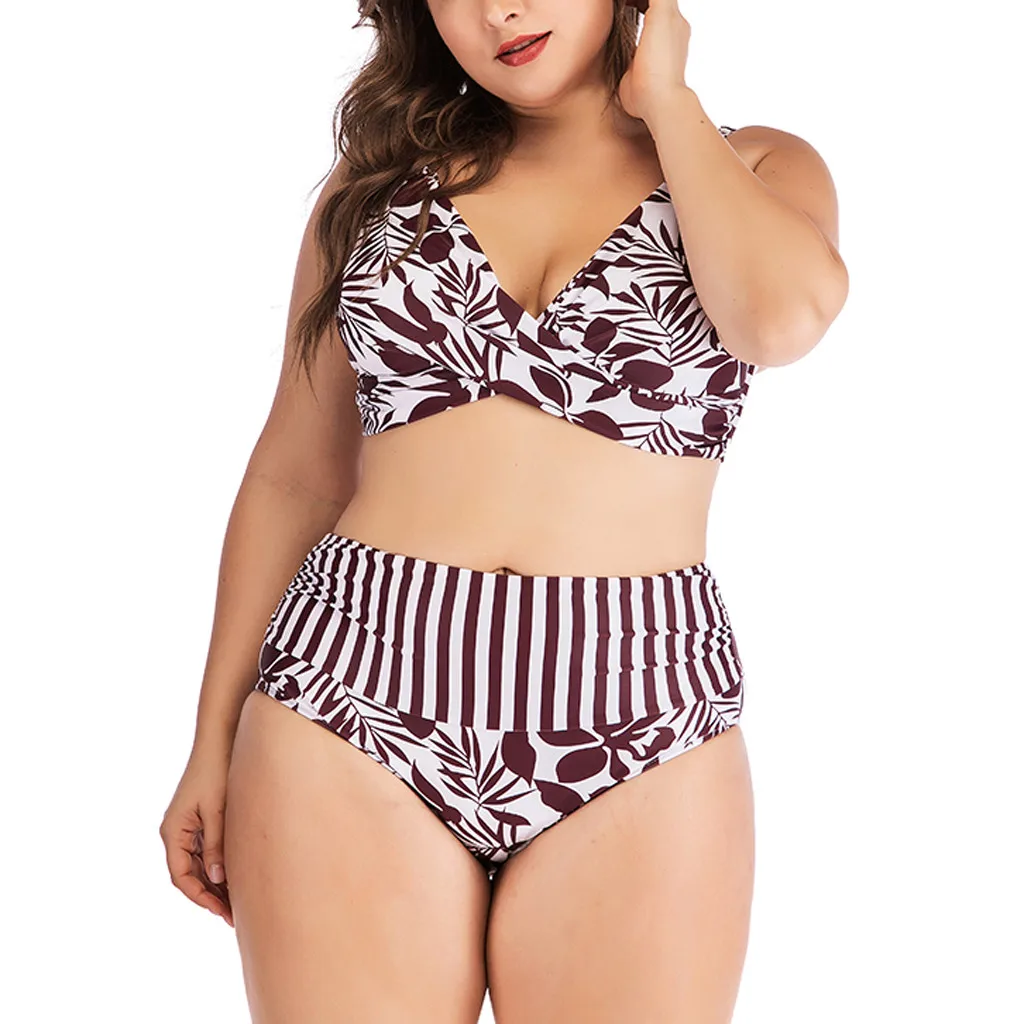swimsuit women swimsuit Two Piece  Swimsuit Beachwear Women Plus Size Print Bikini  Swimjupmsuit Padded Swimwear Suit Hot style