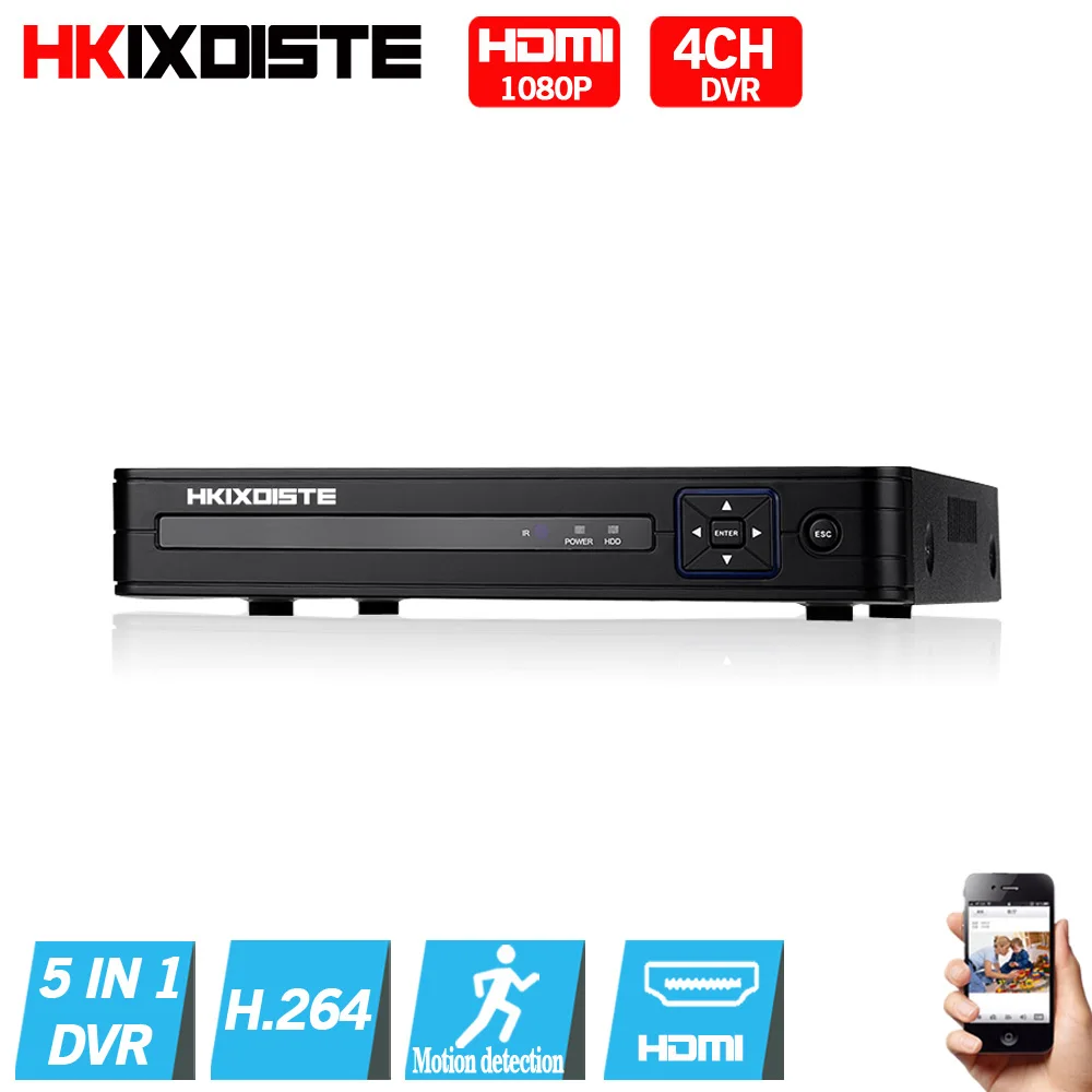 5 in 1 Security CCTV DVR 4CH AHD 1080N H.264 Hybrid Video Recorder for AHD TVI CVI Analog IP Camera Onvif ninivision 8ch ahd 1080p dvr hybrid dvr 1080p nvr video recorder ahd dvr for ahd analog camera ip camera tvi camera cvi camera