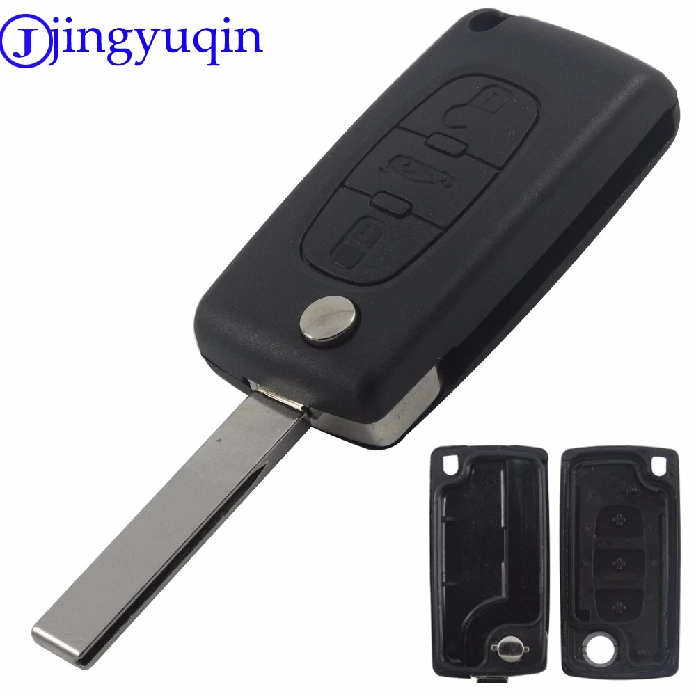 

jingyuqin HU83 CE523 3B Remote Car Key Case Shell For Citroen C2 C3 C4 C5 C6 C8 XSARA PICA For Peugeot 407 307 308 607