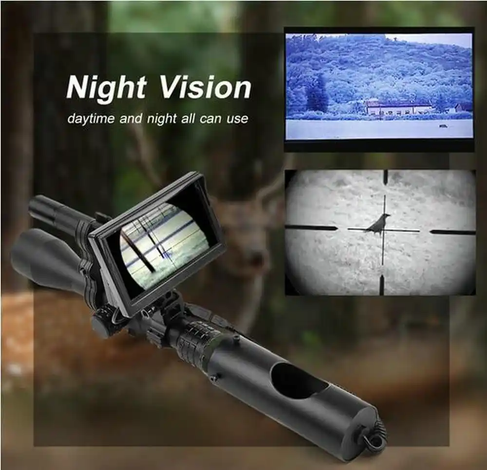 DIY Night Vision Rifle Scope LCD Monitor Hunting Trail Camera w/ IR
