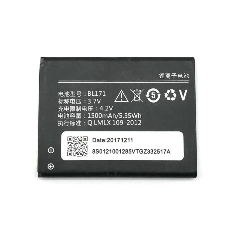 

1500mAh BL171 Mobile Phone Battery for Lenovo A319 A356 A368 A370e A376 A60 A65 A500 A390 A390T BL 171 Phone