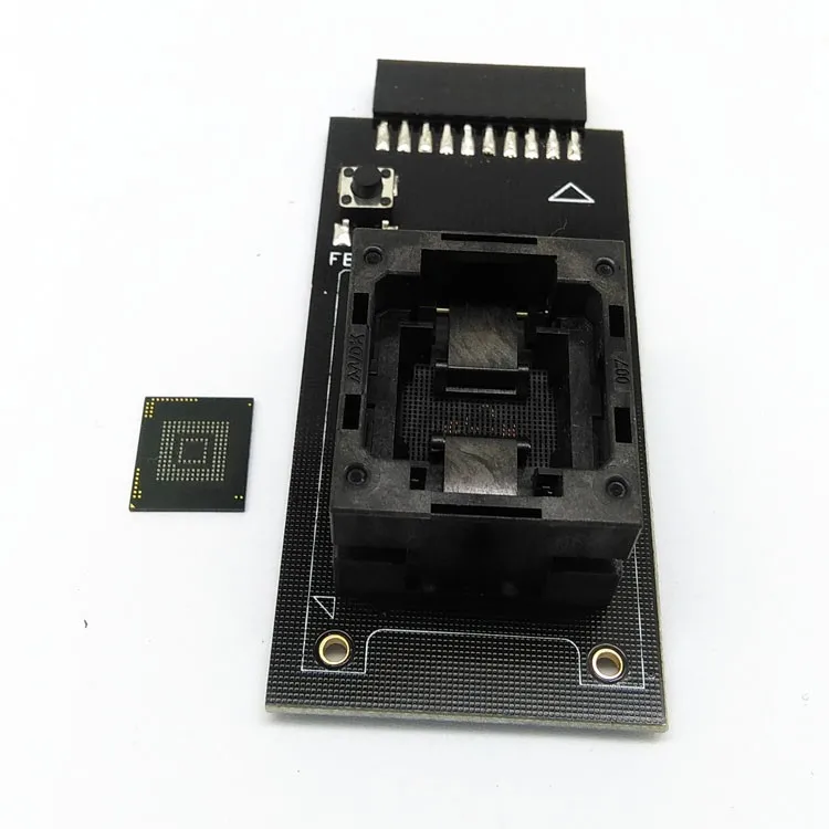 Customized-eMMC153-169-Reader-test-socket-to-20-Pins-Open-Top-Structure-BGA153-169-Size11-5x13mm (2)