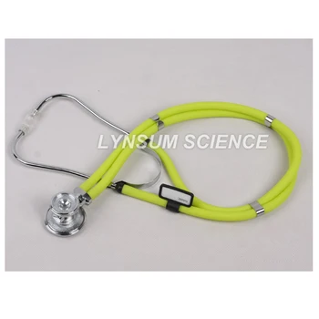 

Dual Head Professional Cardiology Neonatal Pediatric Student Medical Stethoscope Estetoscopio Grass Yellow