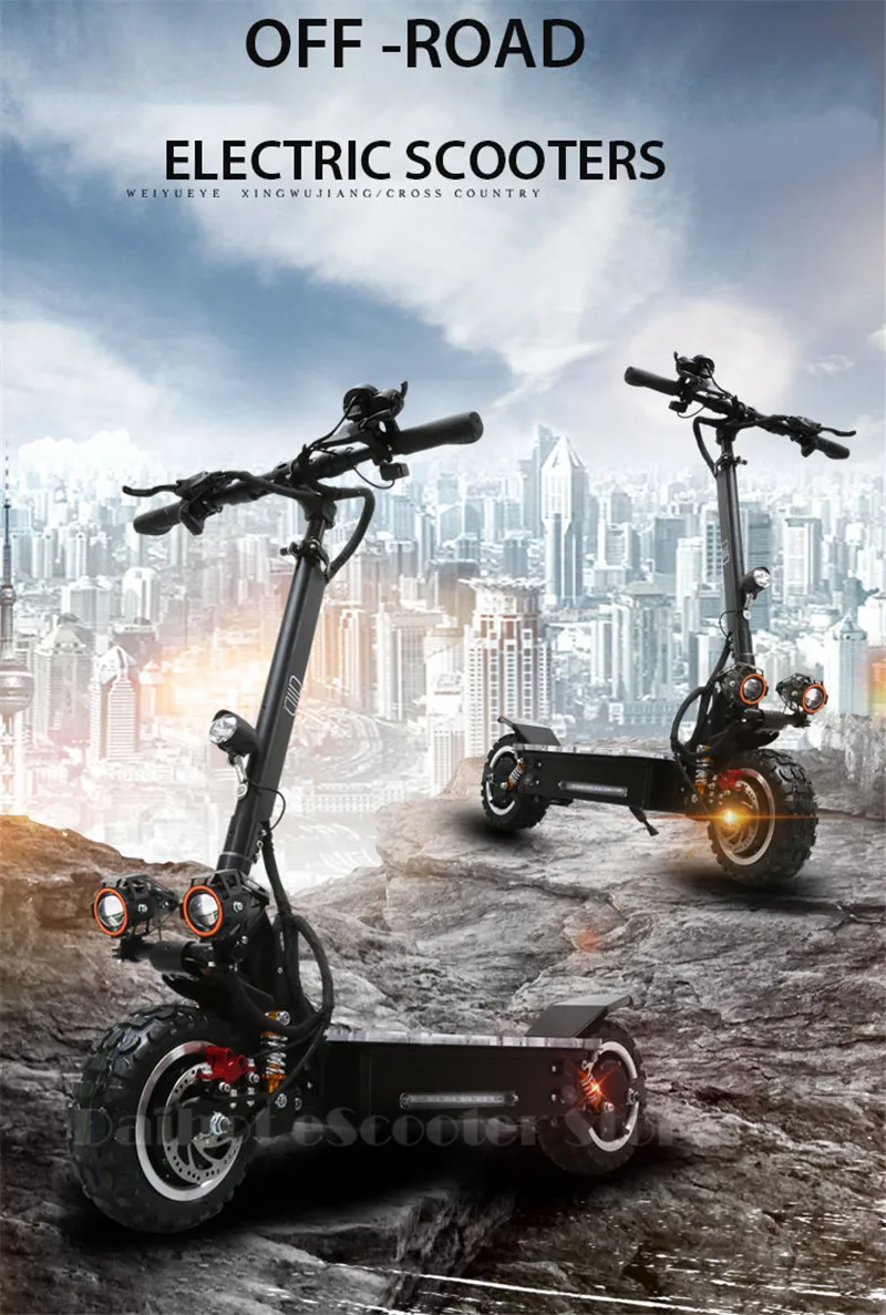 Daibot Off Road Electric Scooter Two Wheels Electric Scooters 11 inch Powerful 3200W 60V Electric Skateboard Scooter For Adults  (7)