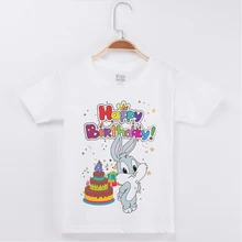 New Birthday T-shirt For Girl Cartoon Cute Rabbit Printing Cotton Short Children Clothes Kids T Shirts Boys Clothing Girls Tops New Birthday T-shirt For Girl Cartoon Cute Rabbit Printing Cotton Short Children Clothes Kids T Shirts Boys Clothing Girls Tops