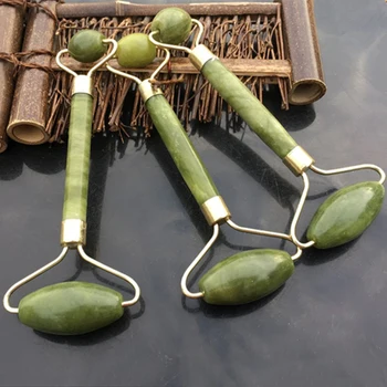 

1PCS Double Head Natural Face Beauty Massage Tool Jade Roller Face Thin Massager Relaxation Tool Face Massager Jade Roller