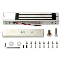 DC 12V 280kg  600lbs Holding Force Electronic Magnetic Lock Single Door For Wooden Glass Metal Fire Proof Gate Use 24V customize