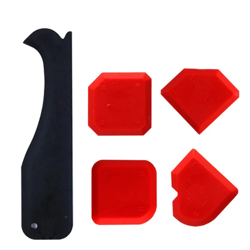 5PCS Caulking Tool Silicone Scraper for Tile With Shovel Glass Glue Home window cleaner Improvement Remover Scraper Applicator