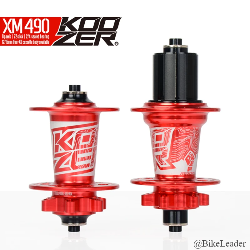 Koozer XM490 герметичный подшипник MTB DH XC горный велосипед втулки 28 32 36 отверстия