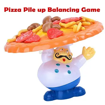 

Interactive Incline Pizza Pile up Balancing Game,Don't Let Them Fall of the Pizza Children Great Family Fun educational toys