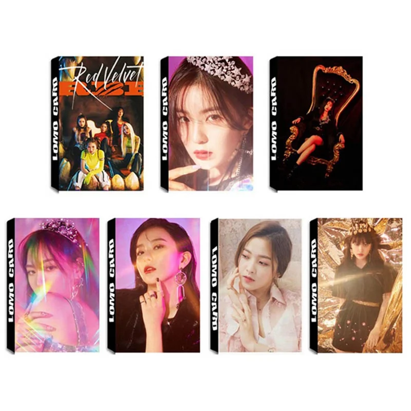 

30Pcs/Set KPOP Red Velvet BAD BOY Self Made Paper Lomo Card Photo Card Poster HD Photocard Fans Gift Collection