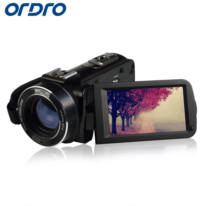 Ordro HDV-Z20 HD 1080 P 30fps 16X рефлекс цифровые камеры WIFI приложения Управление видео Регистраторы CMOS профессиональная 24MP фото видеокамеры