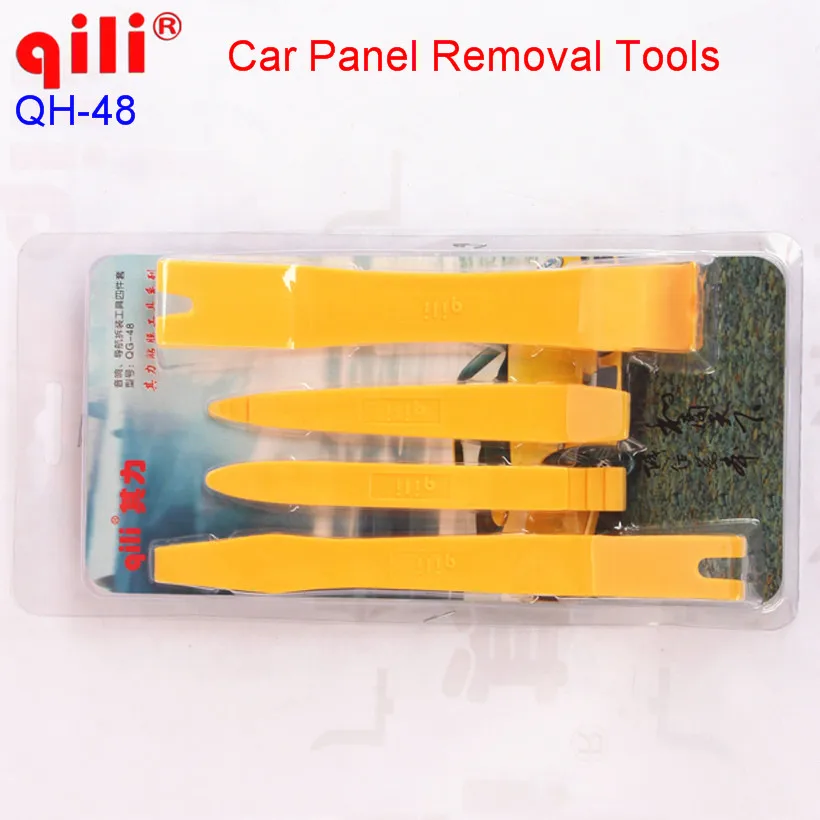

QILI QH-48 Car Panel Removal Tools 4pcs Automobile Radio Panel Door Clip Trim Dash for Removal Installer Pry Repair Tool Set
