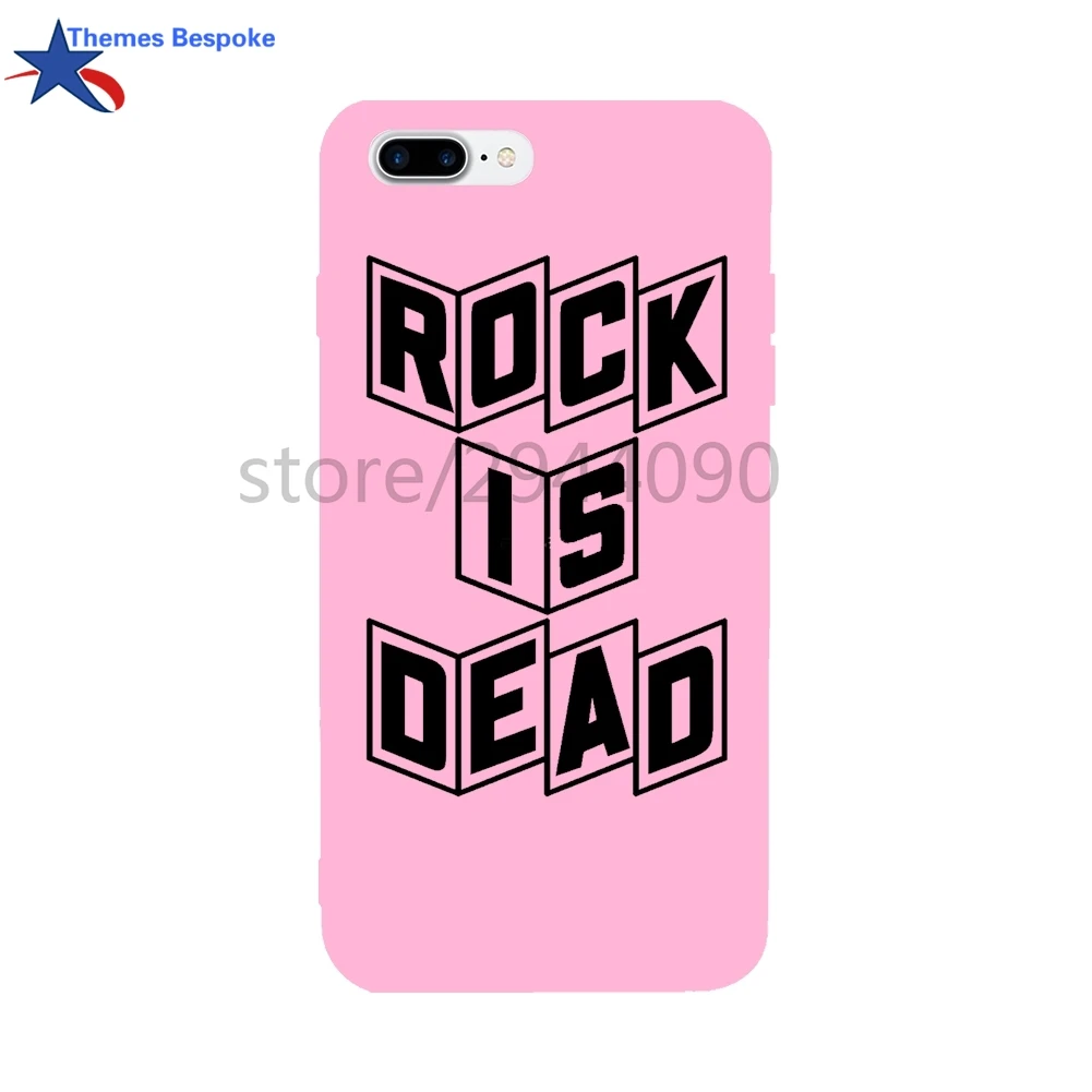 Ультра-тонкий В виде ракушки для iPhone 6/6S/6S plus/6 s plus/8/8 плюс rock Is Dead 7 Plus/7/x