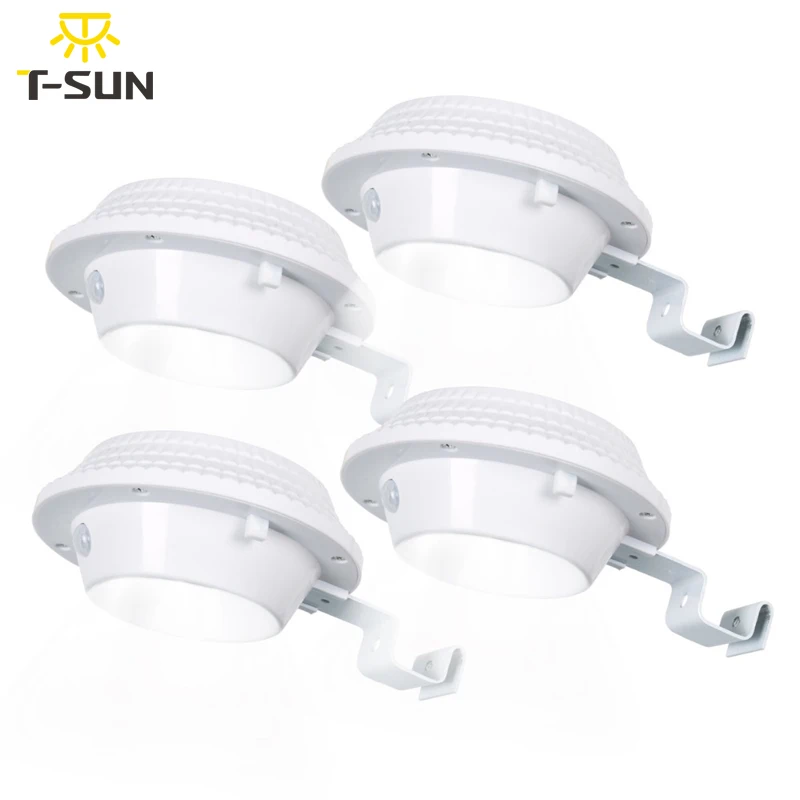 T-SUNRISE 4 PACK Outdoor Lighting LED Solar Lights Garden Solar Spotlight Outdoor Powered Light For Street Wall Yard