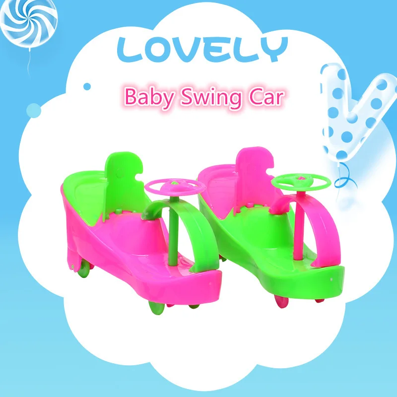 

Assembly Baby Swing Car Nursery Toy for Doll Baby Mini Dolls Simulation Pram Pushchair Doll Accessories