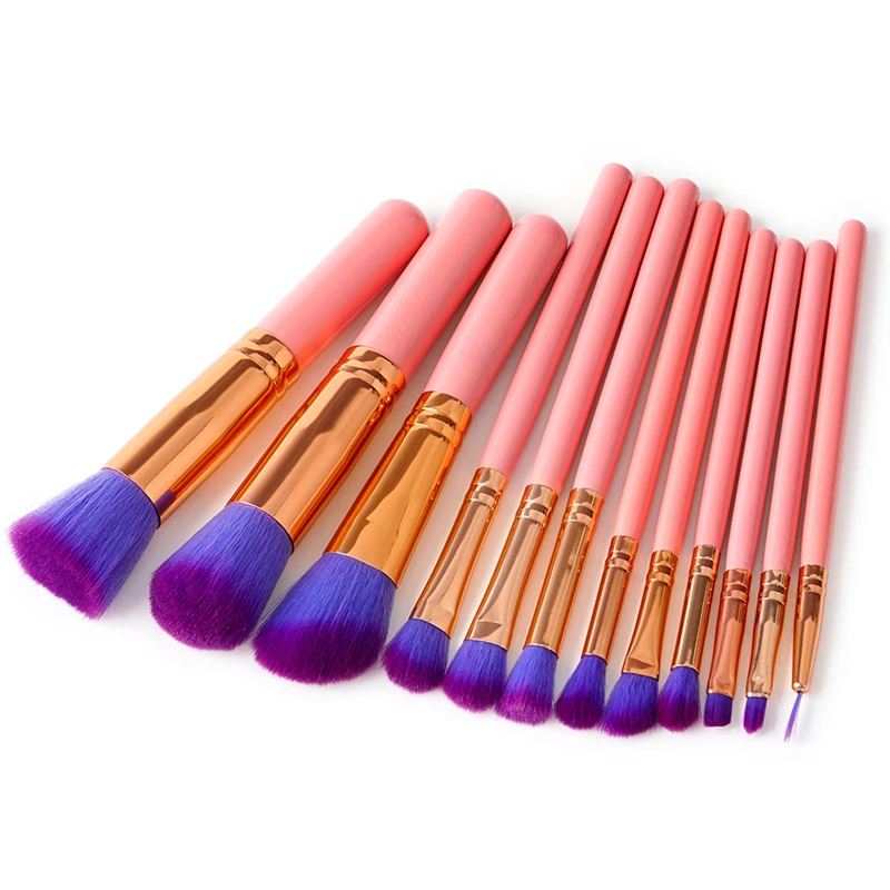 

Pro 12 Pcs Makeup Brushes Set Comestic Powder Foundation Blush Eyeshadow Eyeliner Lip Beauty Make up Brush Tools Maquiagem