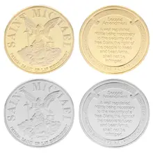 Moneta commemorativa Saint Michael Delle Forze Dell'ordine Emendamento Collezione di Monete Da Collezione Souvenir Regali di Arte Della Lega di JAN-17