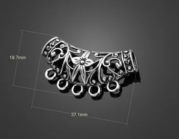 

80pcs Antique Silver Folk Bends Connector Charm Pendants-DIY Findings Bracelet Metal Fashion Bags Accessories 37.1mmX19.7mm