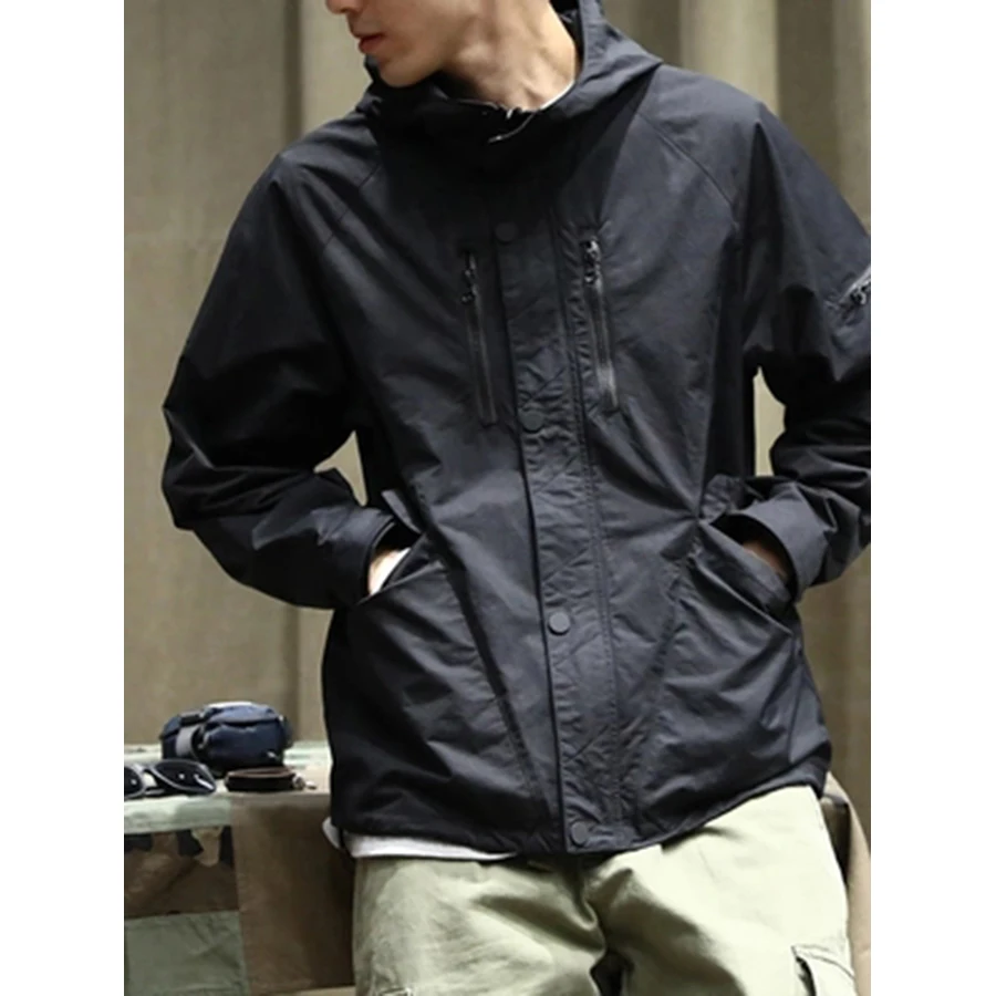 New Spring Autumn Jacket Men Windbreaker Coat Jackets Men Japanese Streetwear Men's Hooded Casual Jackets Coat Plus Size 50JK024 New Spring Autumn Jacket Men Windbreaker Coat Jackets Men Japanese Streetwear Men's Hooded Casual Jackets Coat Plus Size 50JK024