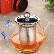 Новые продукты, китайский чайник 300 мл, термостойкие Стеклянные Чайники для еды с внутренним фильтром, для дома и офиса, легко брать чайник