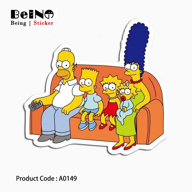 

Simpsons family sticker cartoon anime waterproof suitcase laptop guitar luggage skateboard bicycle toy lovely A0149 stickers