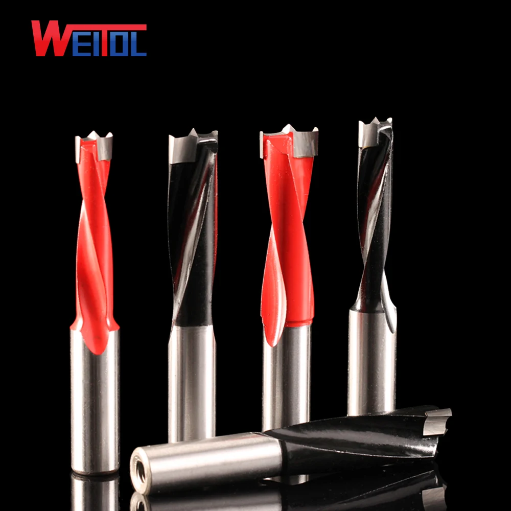 Weitol 1 pcs free shipping router bit for wood Carbide end mill Woodworking row drilling for boring machine Gang drills for wood