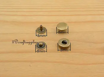 

snap fastener copper Press stud Snap Buttons Anti bronze 40 sets 8 mm i18
