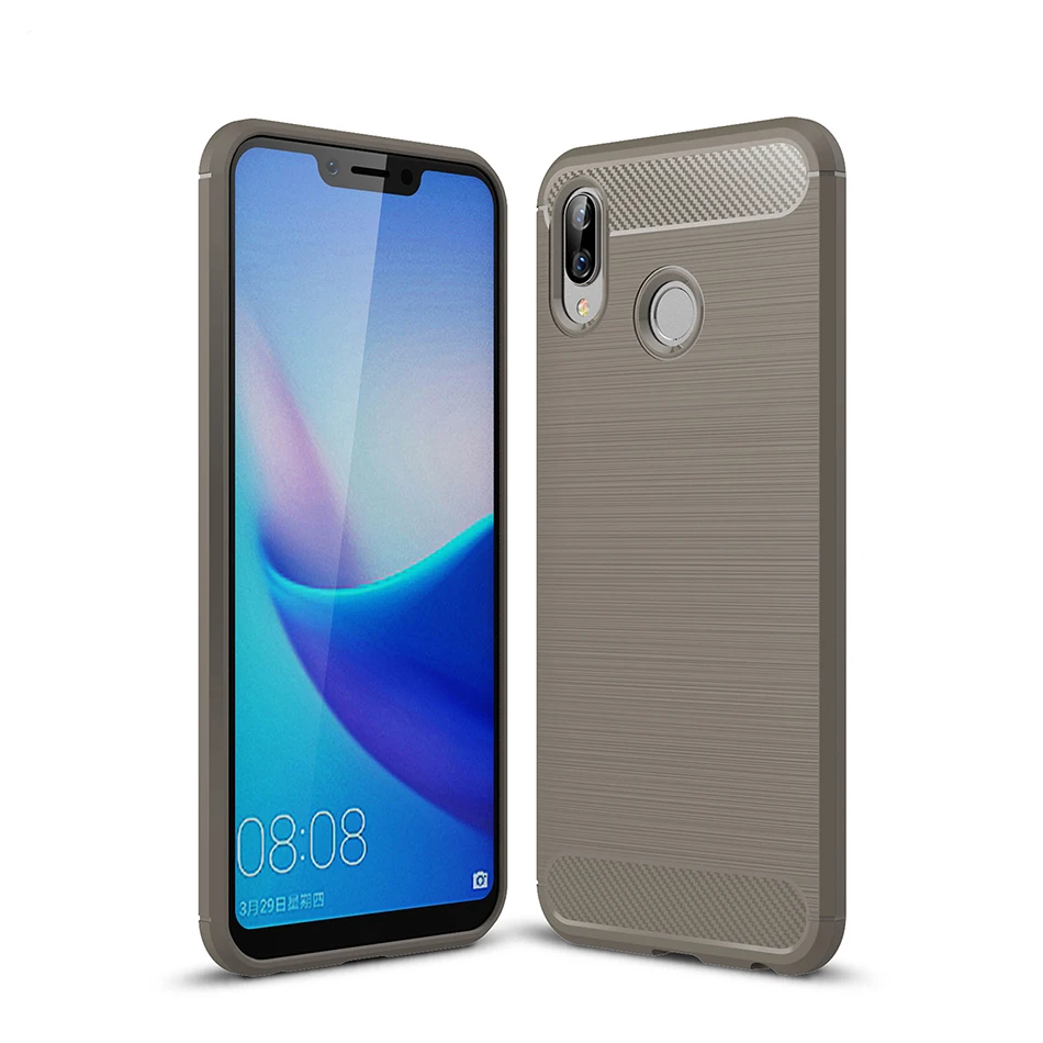 TOMKAS Carbon Fiber Case For Huawei Honor Play Phone Case On Bumper Silicone TPU Cover Coque Funda Carcasa Hoesje Capa Capinha   (15)