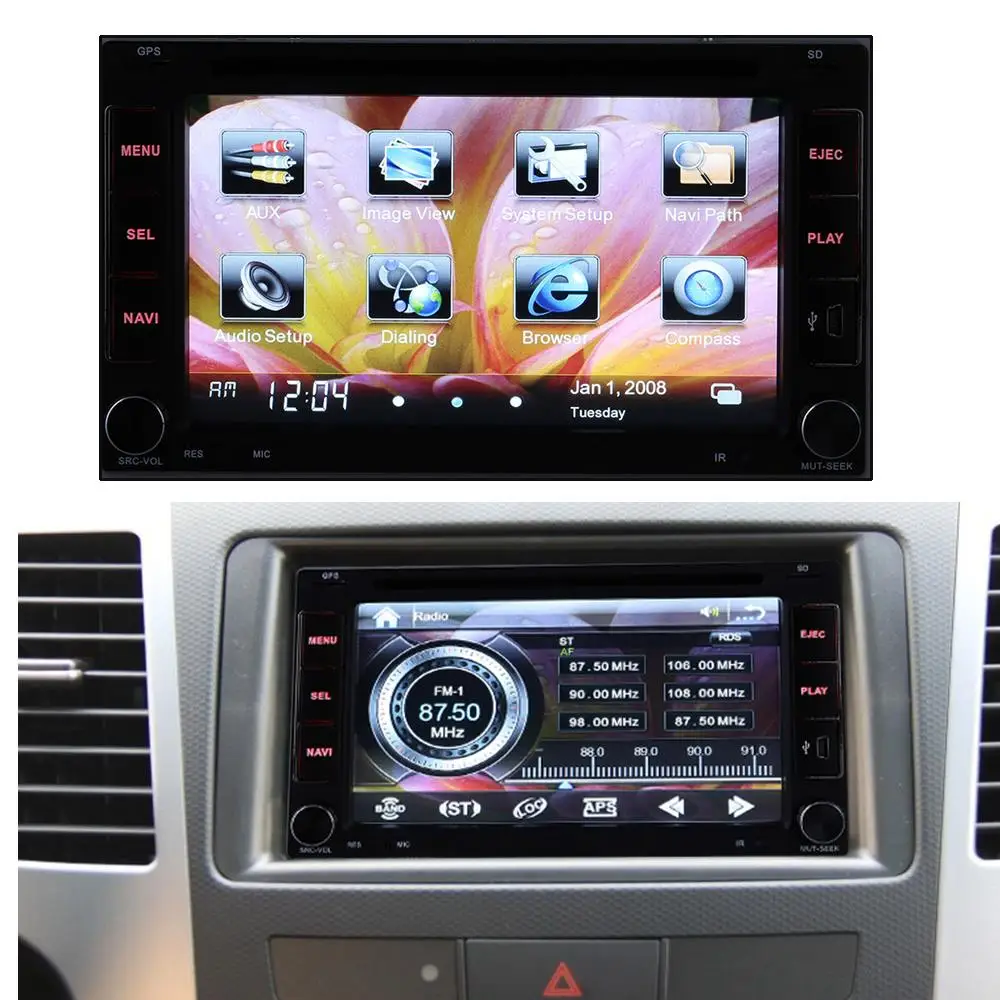 Sale Autoradio Cassette Recorder Automagnitola 2 Din Touch Screen Car DVD Player for Volkswagen Polo Toyota Golf 5 Mazda 6 Renault 6