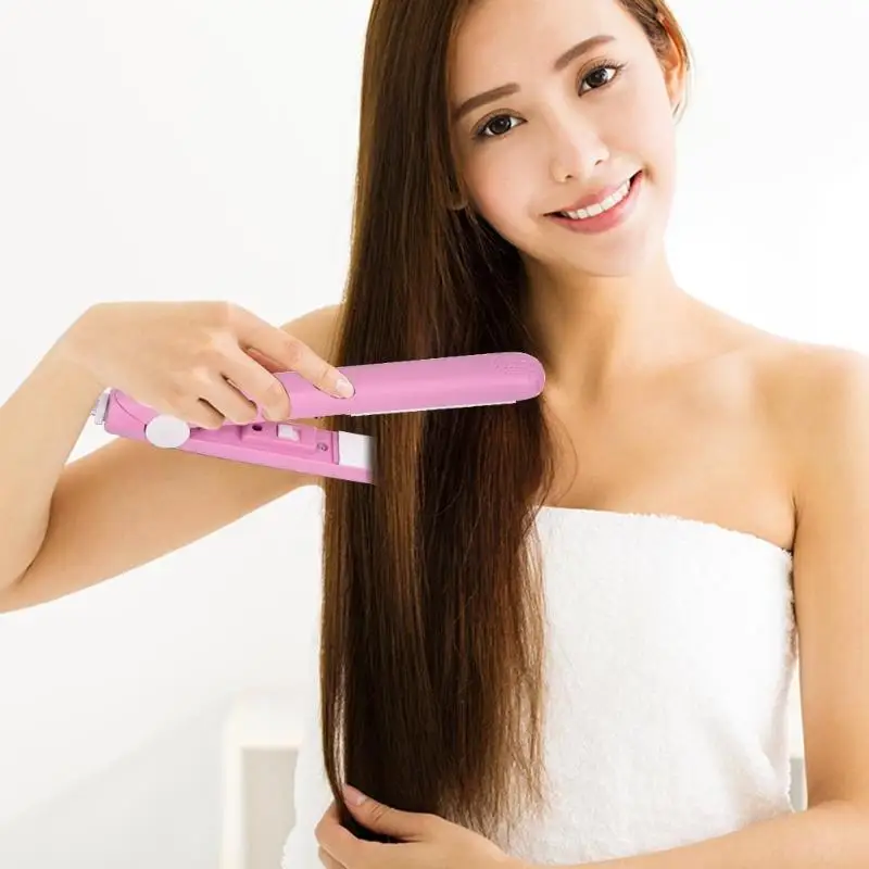 Мини-выпрямитель для волос, электрическая ионная Керамическая щипцы для укладки волос