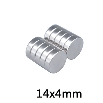 

10pcs/lot Ddisk magnet 14x4 mm N35 Strong Disc NdFeB Rare Earth Magnet 14*4 mm Neodymium Magnets 14mm x 4mm