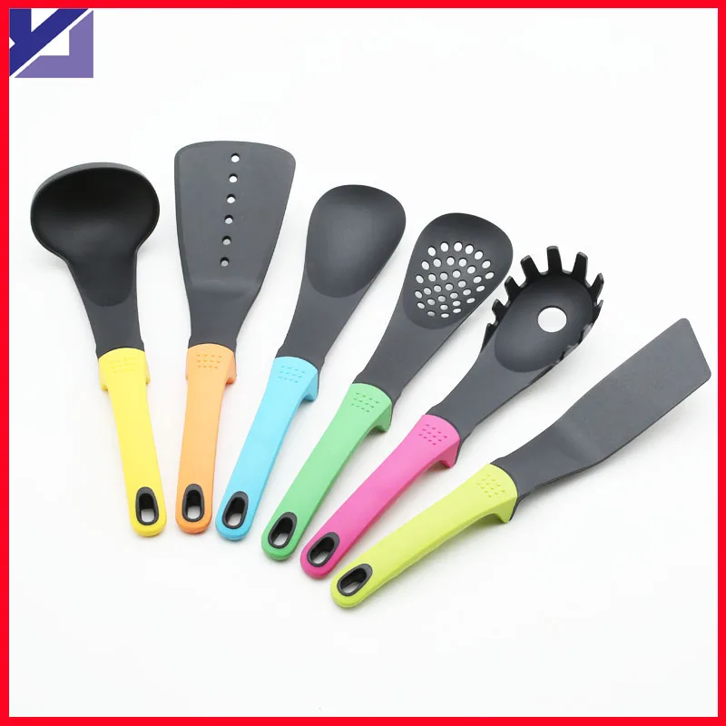 Kitchen Gadget 6 Pcs Dinnerware Sets Nylon Slotted Spatula Noodle Spoon