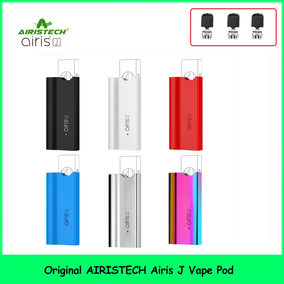 

AIRISTECH Airis J Vape Pod Battery for Nico Salt Pod Mod System Vaporizer Compatible Cartridge for Vape PenE Cigarette Kit