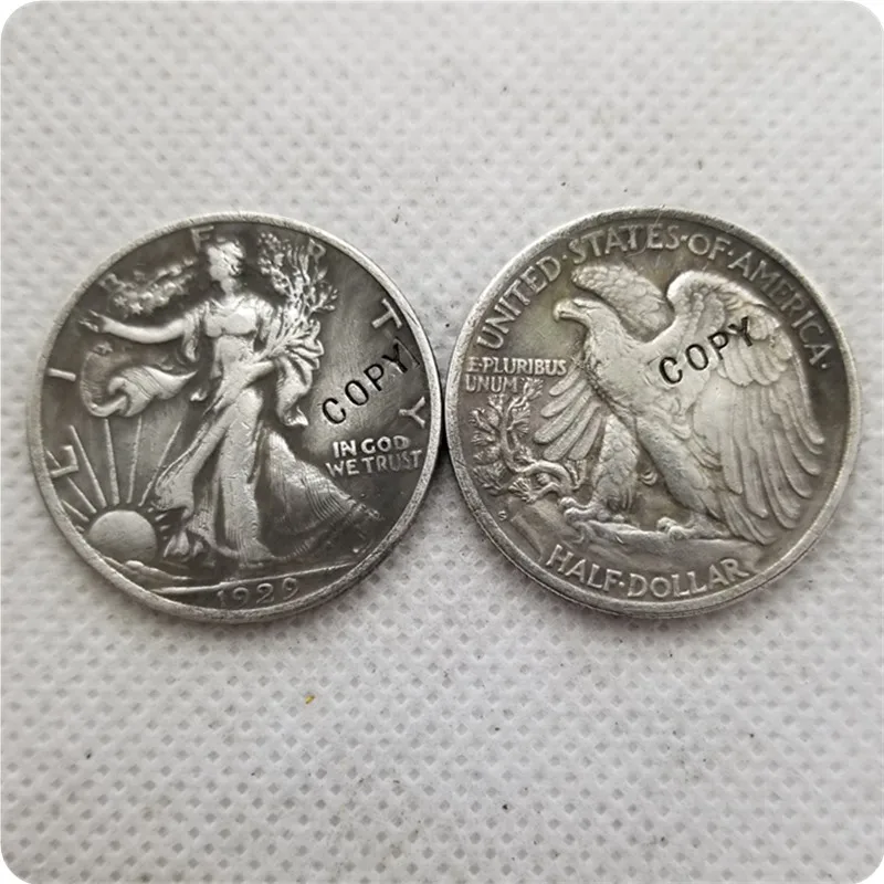 Памятные монеты 1929 S D ходящая свобода копия половины доллара магнитная
