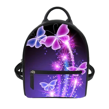 

Noisydesigns Dream Women Small Backpack Vintage Flower Butterflies Floral Casual Shoulder Bagpack for Youth Travel Daypack