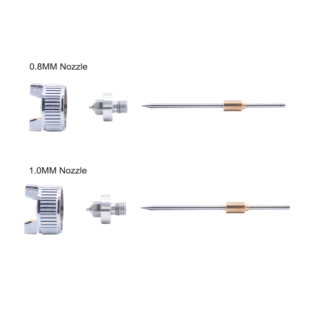 0,8 мм 1,0 мм стальная насадка для HVLP пистолет-распылитель H-2000 Окраска автомобилей Аэрограф мебель DIY Набор для покраски авто инструмент для ремонта