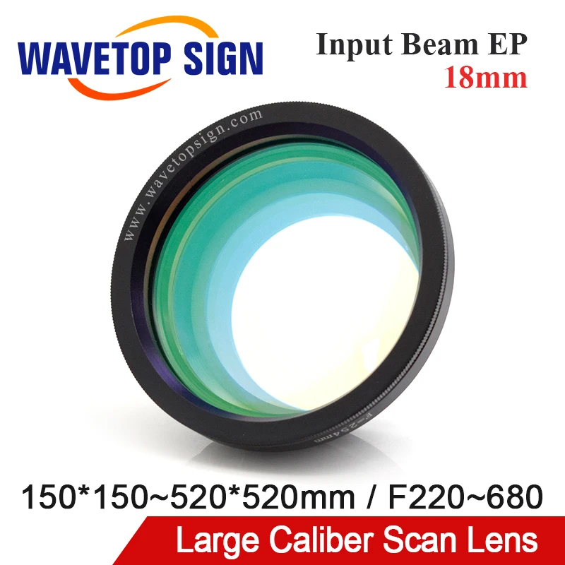 WaveTopSign 1064nm YAG лазерный объектив большого калибра M85 F220~ 680 мм 150*150~ 520*520 использовать для волокна/YAG лазерная маркировочная машина