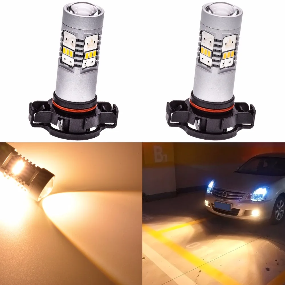 Katur 2pcs H16EU 5202 Led Bulb For Cars Fog Light Daytime Driving Light