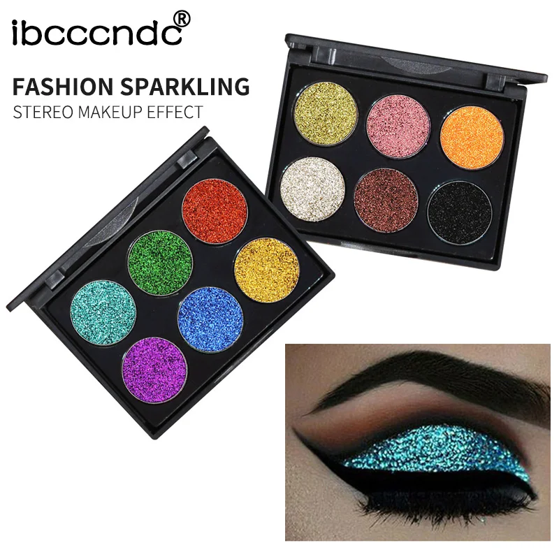 

New Brand Custom Diamond Glitter Eye shadow Waterproof Shimmer Eyeshadow Palette Metallic Eye Shadows Powder Makeup Cosmetics