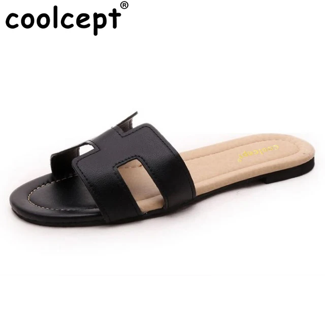 Coolcept new brand quality leisure women sandals slippers summer shoes vaction beach flip flops women footwear size 35-40 WC0148