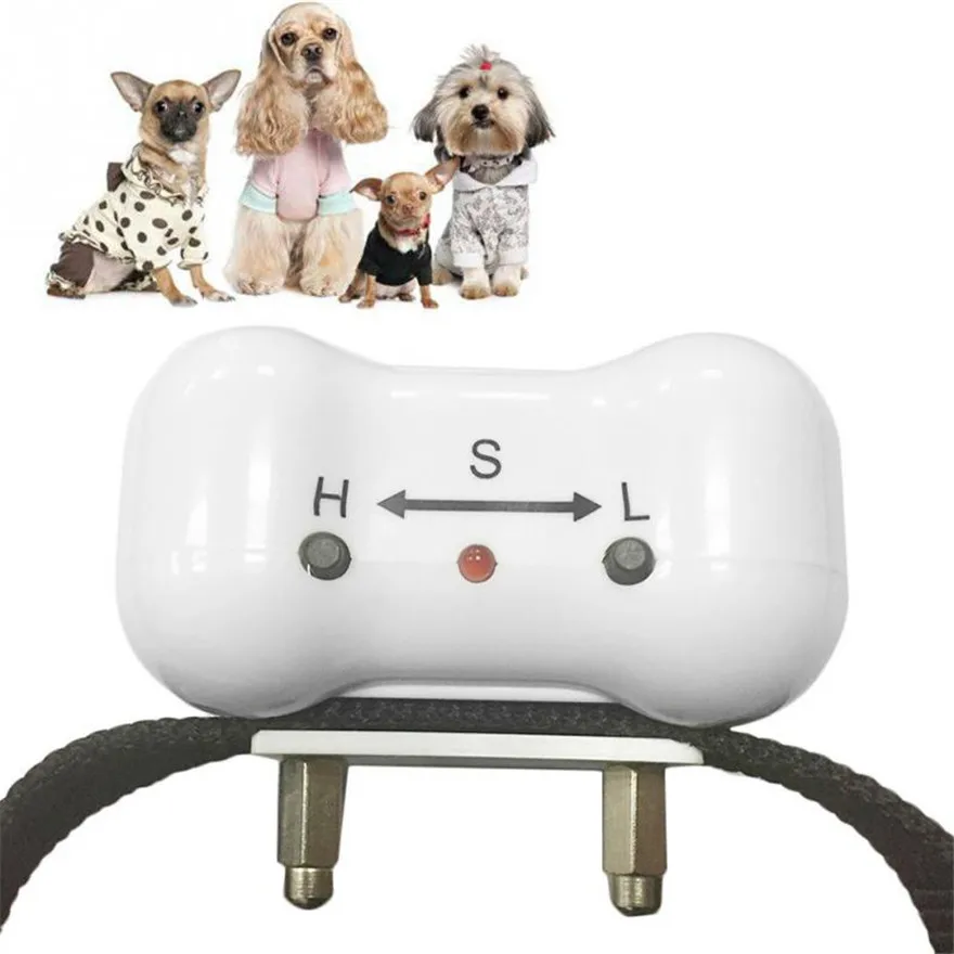 250set/lot * Bone Shaped Voice Control Electronic Auto Small/medium Anti No Bark Dog Training