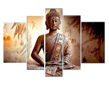 

5pcs/set Diy 5d full square Diamond painting religious Buddha.diamond Cross Stitch Mosaic,Diy Diamond Embroidery wall stickers
