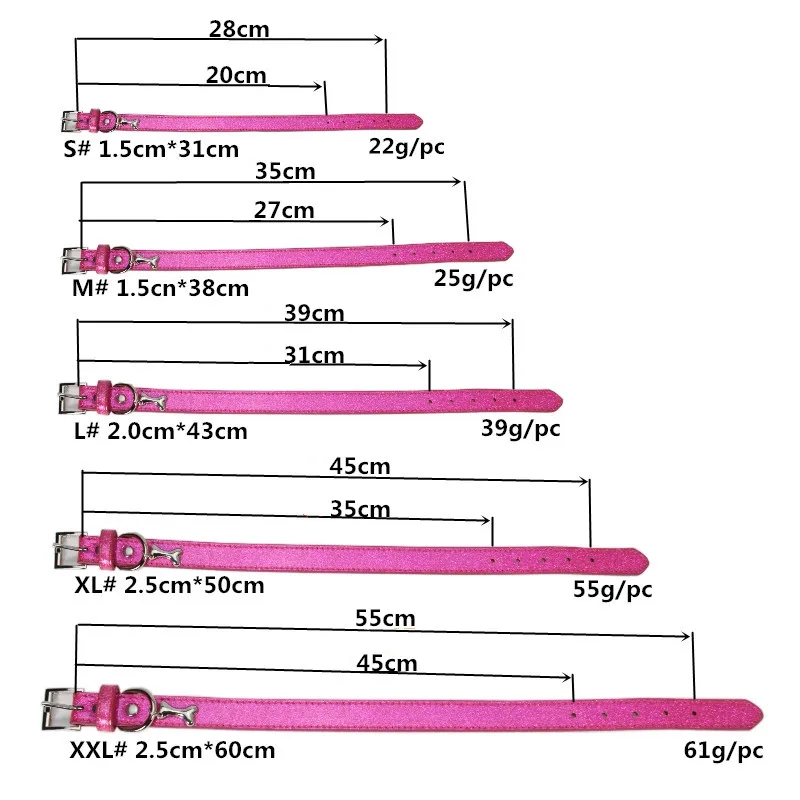 1 шт Шикарный Большой Ошейник для собак S/M/L/XL/XXL ошейники для больших маленьких собак с аксессуарами персонализированный ремешок поводки домашнее животное принадлежности