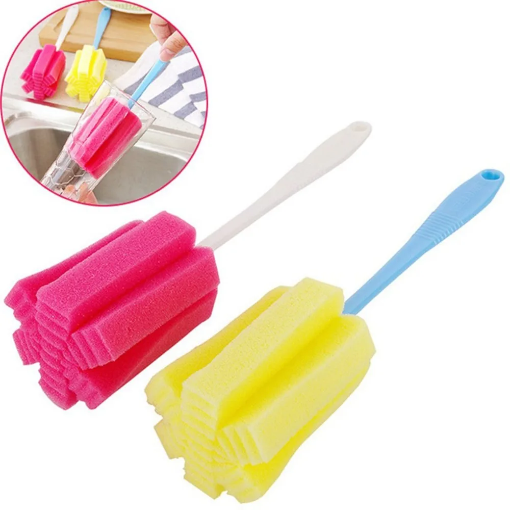 

Sponge Vacuum Cup Cleaning Brush Bottle Thermos Mug Cleaning Tool with Long Handle Coffee Glasses Pot Milk Cup Mugs Sponges